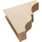 Ekena Millwork 6"W x 24"D x 24"H Thin Asheboro Rough Cedar Woodgrain TimberThane Corbel, Primed Tan CORUR06X24X24ASHRCPR - alternate 5